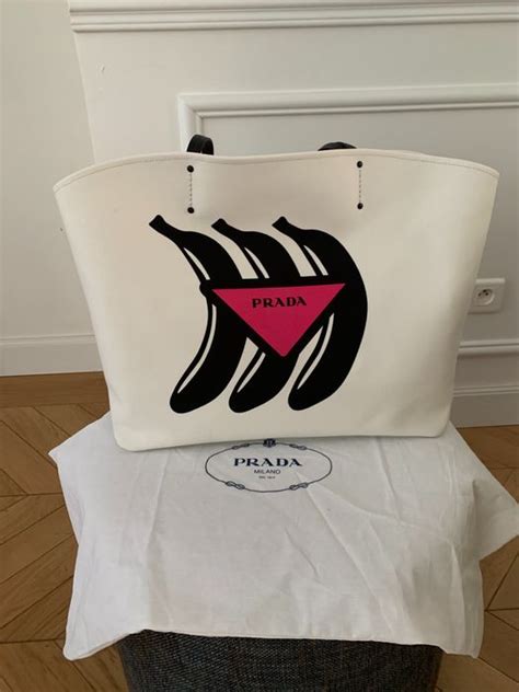 prada banana tote|Prada tote bag.